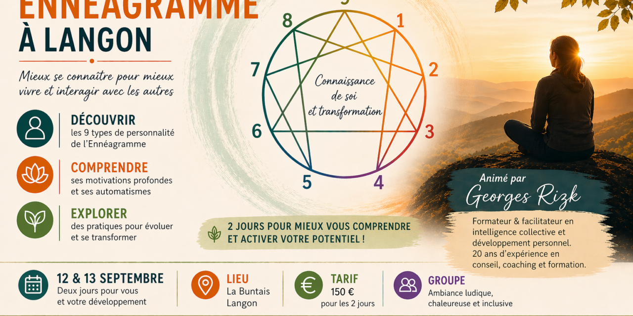 Atelier Ennéagramme à Langon : comprendre sa personnalité et se transformer